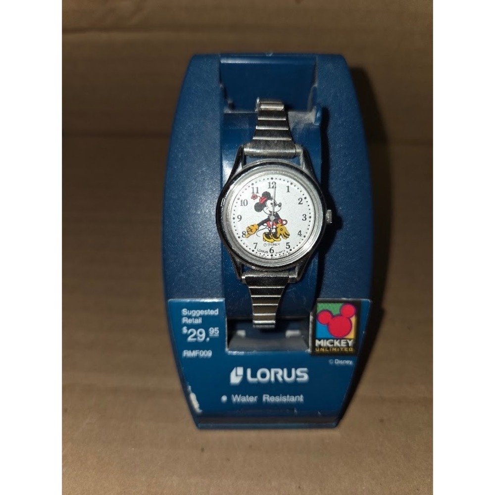 Lorus Disney Mickey Mouse Watch Silver Tone Expansion Band RMF009 New in Box